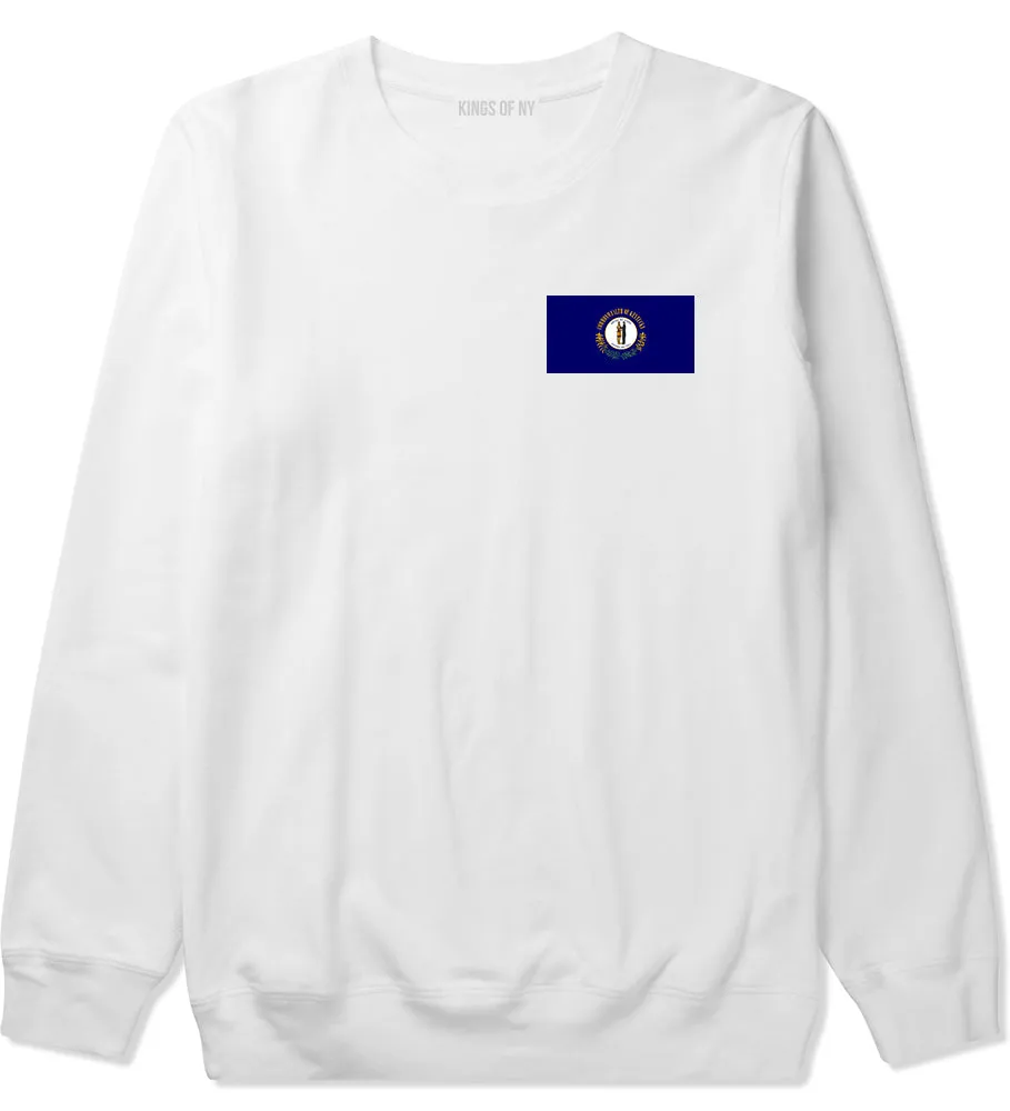 Kentucky State Flag KY Chest Mens Crewneck Sweatshirt