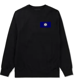 Kentucky State Flag KY Chest Mens Crewneck Sweatshirt