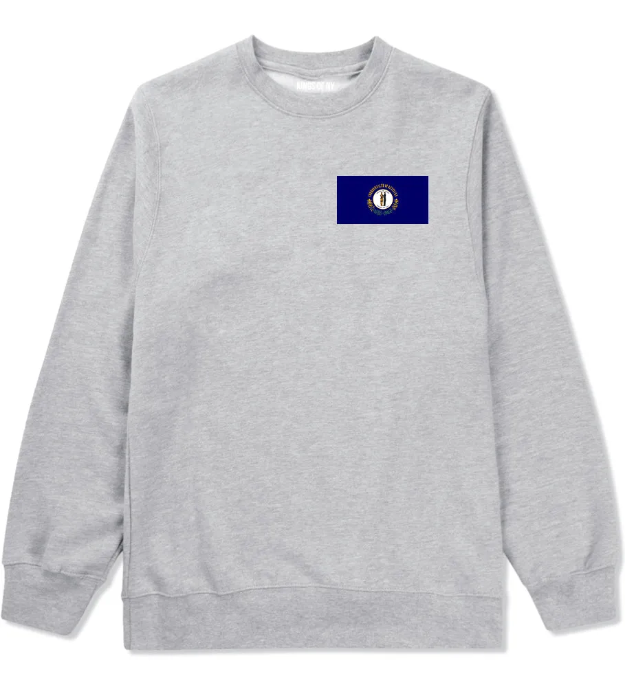 Kentucky State Flag KY Chest Mens Crewneck Sweatshirt