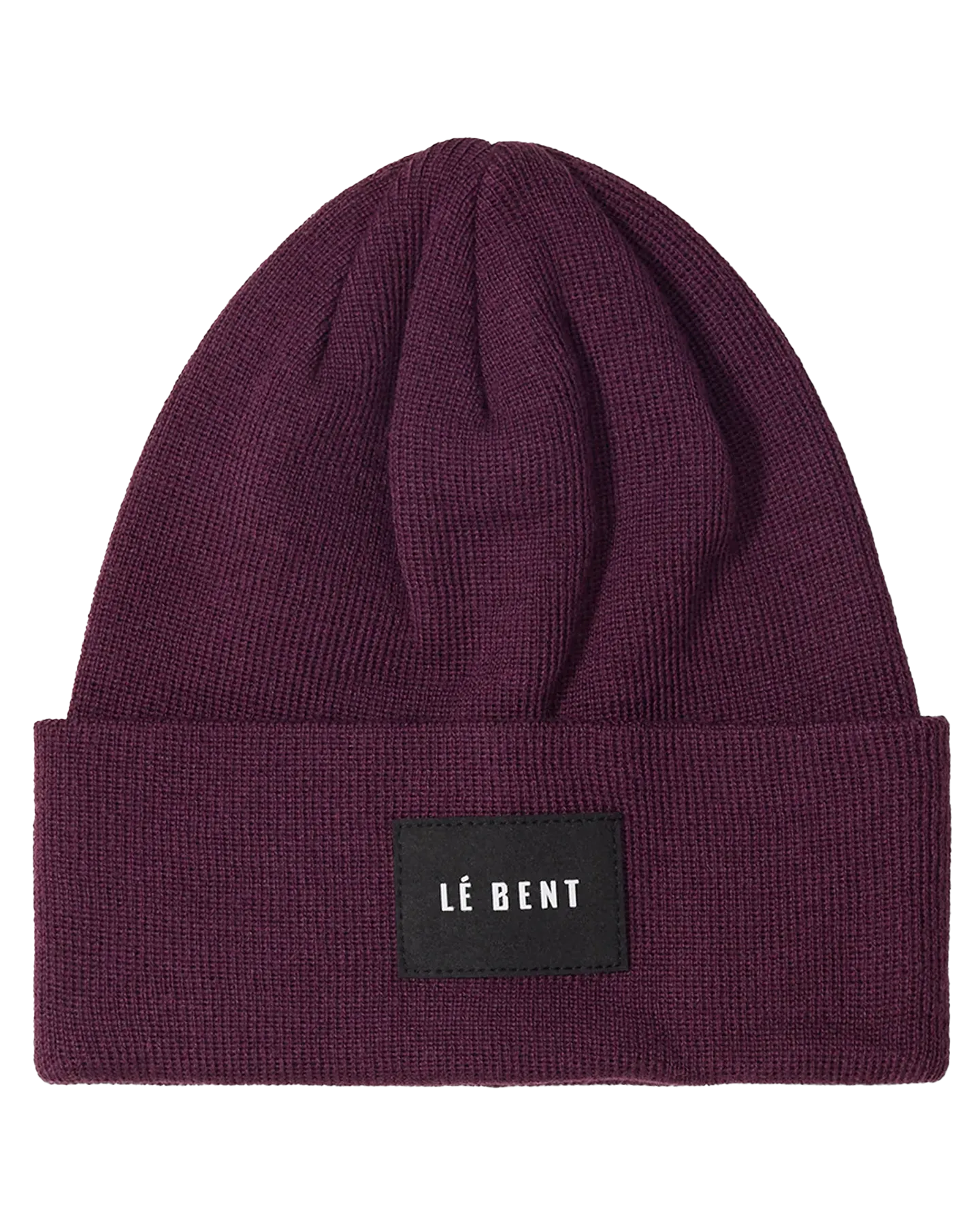 Le Bent The Staple Mid Profile Beanie - Aubergine