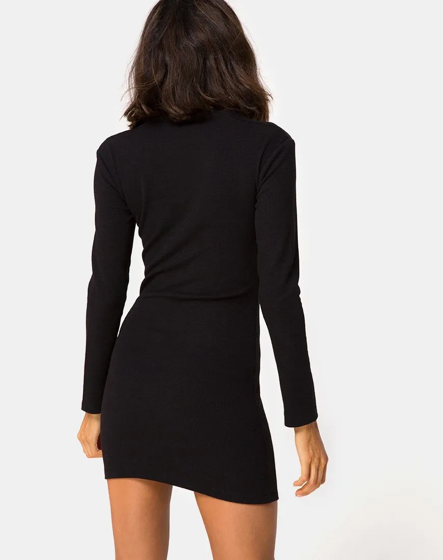 Leah Mini Dress in Black