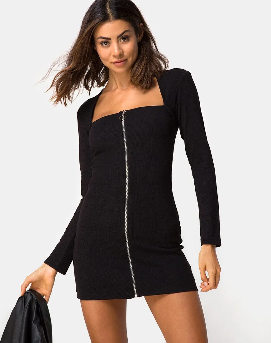 Leah Mini Dress in Black