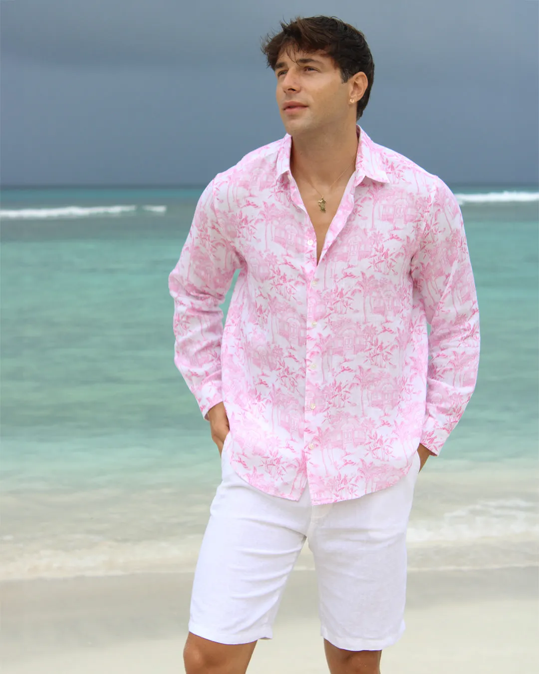 Linen Shirt PINK HOUSE TOILE