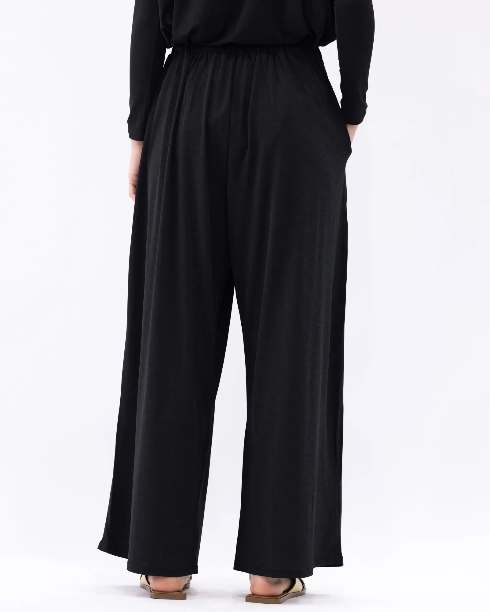 Lux Palazzo Pants Black