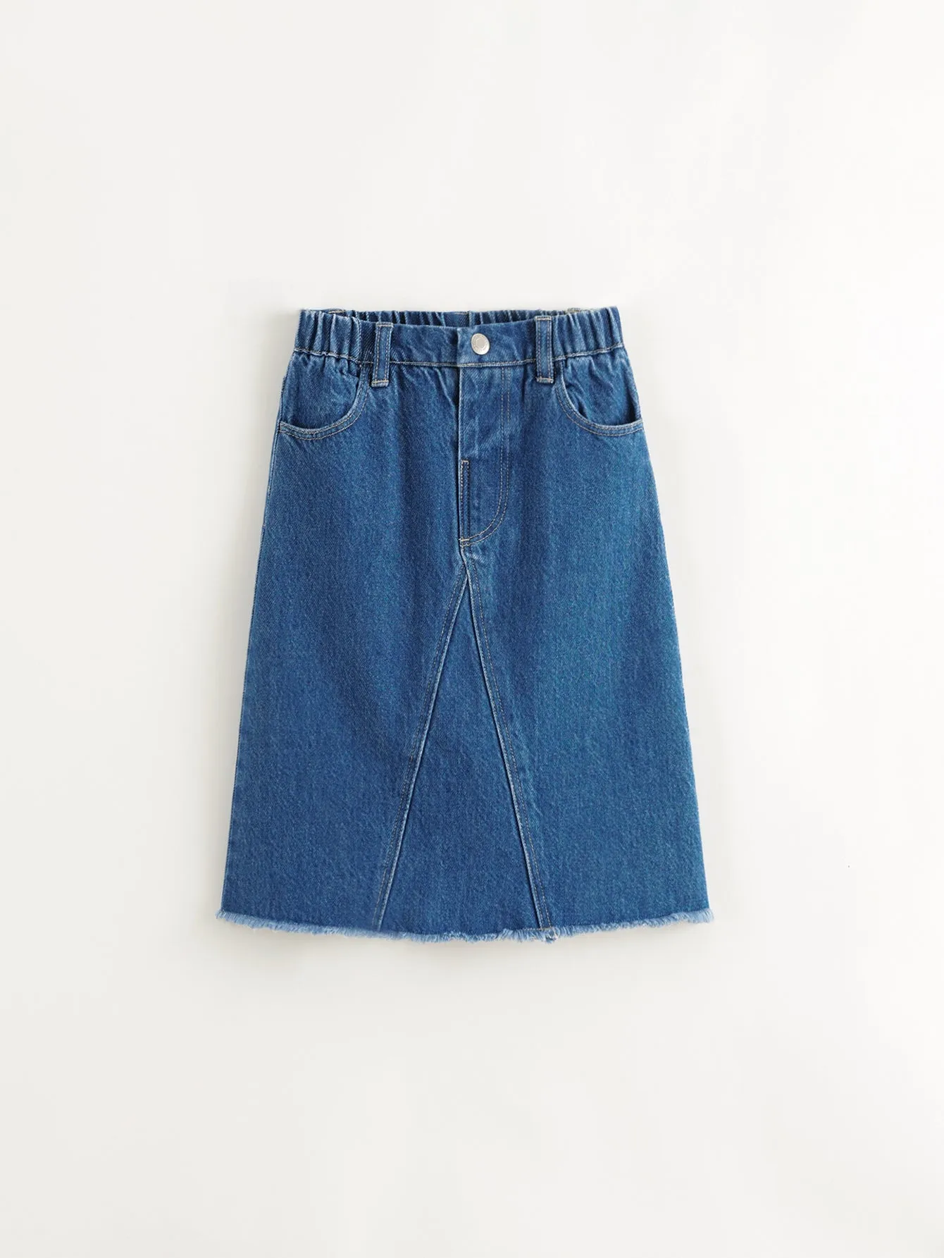 MARC & JANIE Girls A-Line Denim Skirt Midi Jean Skirt 241595