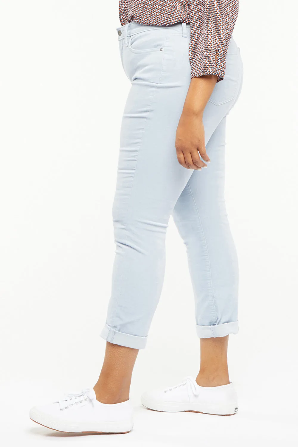 Margot Girlfriend Pants In Plus Size - Arctic Ice