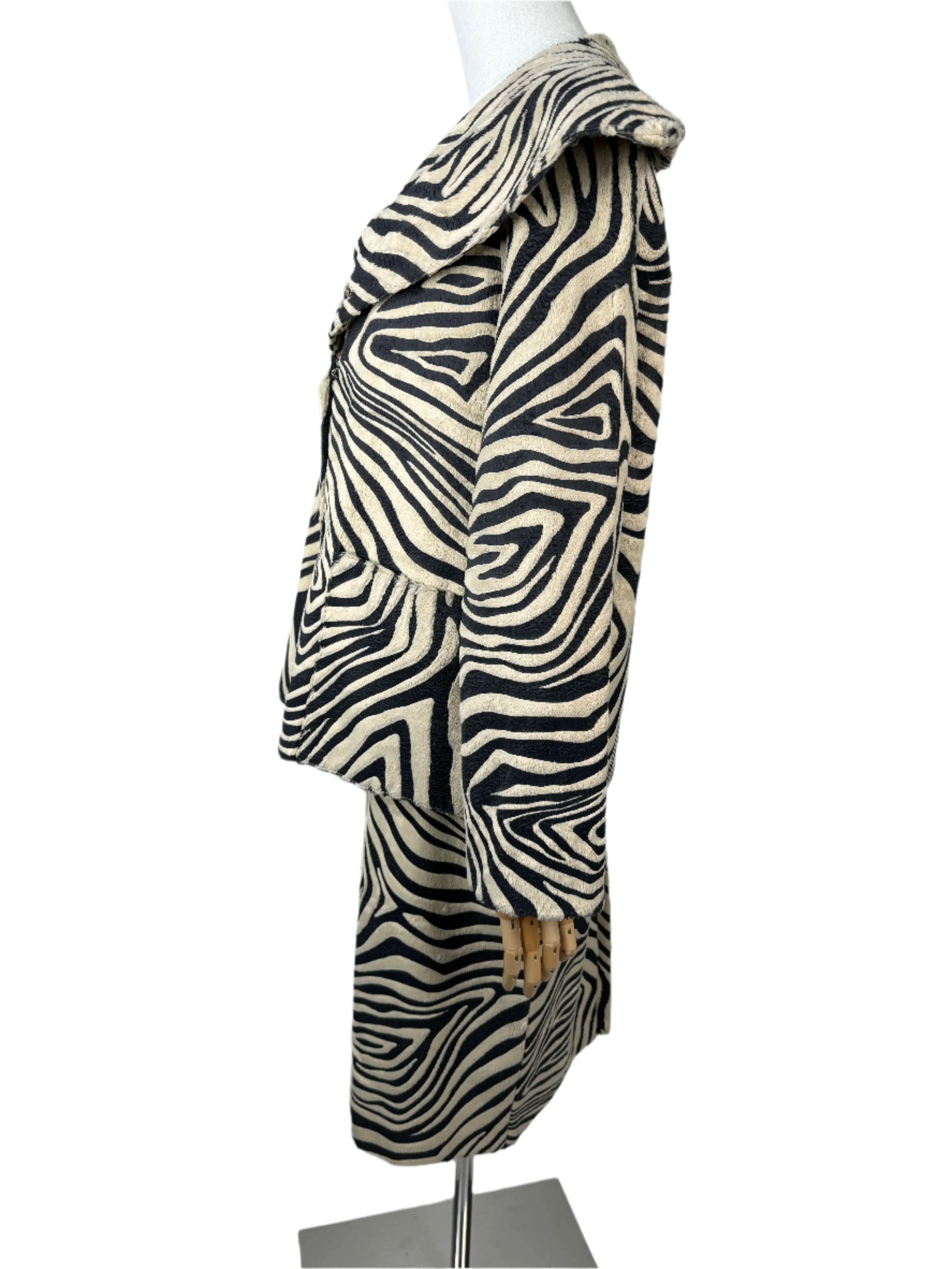 Martino Midali Zebra Skirt Set 1990s