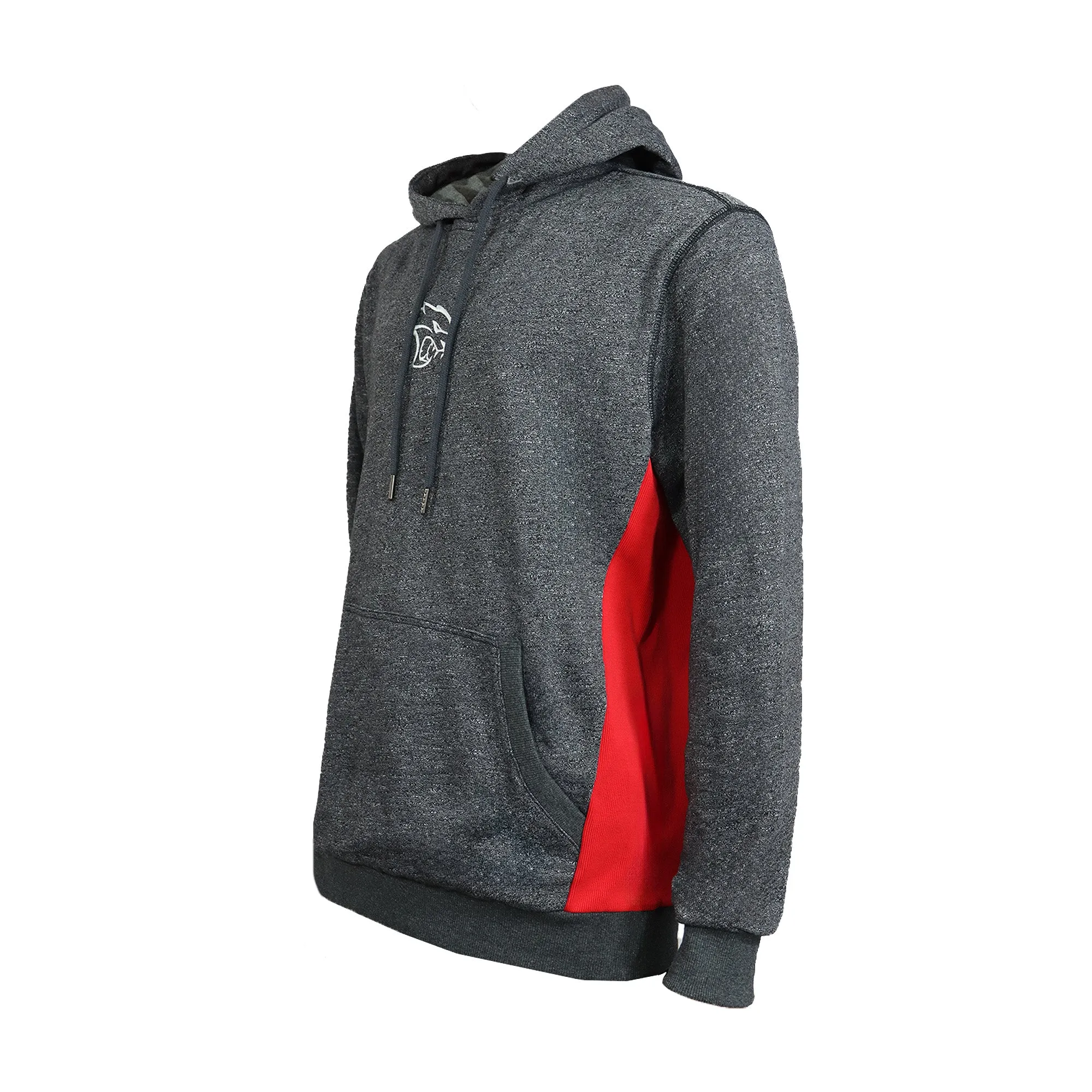 Marwin Sports Dodge Hellcat  Men's Pullover Hoodie - Grey/Red