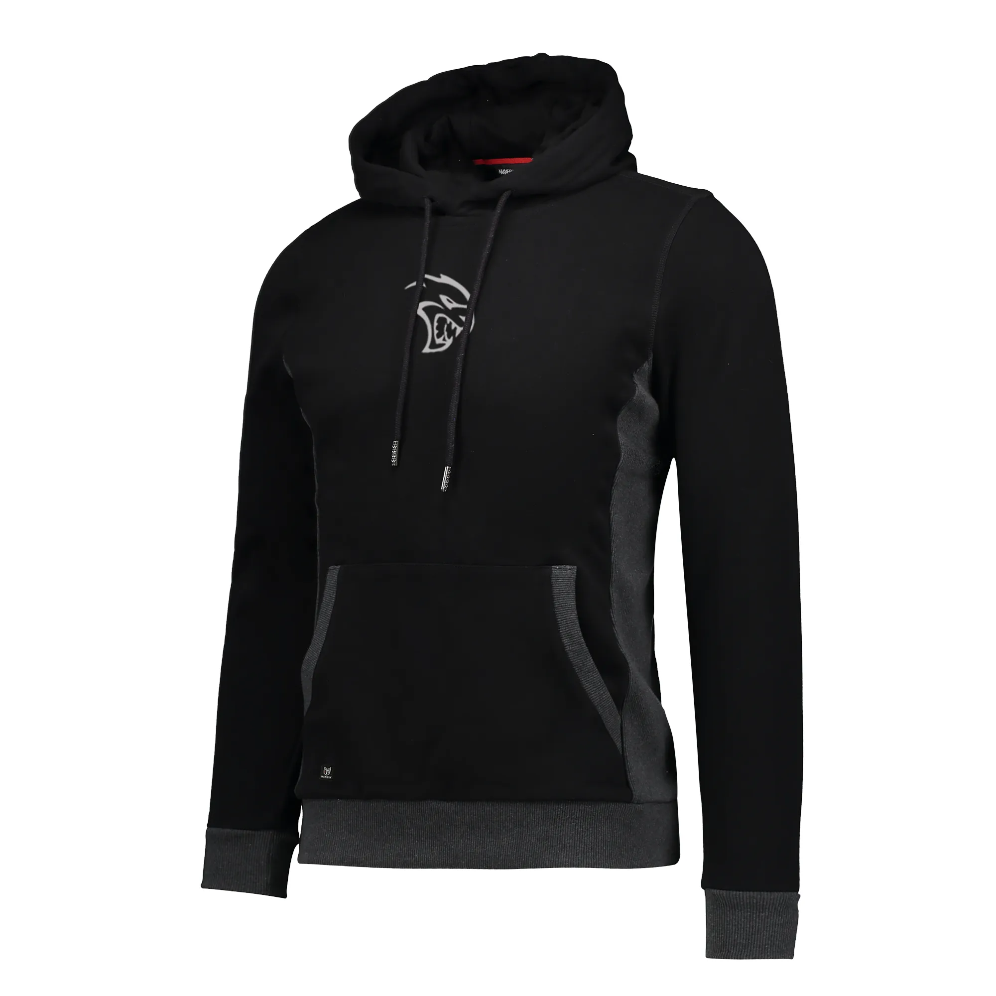 Marwin Sports Dodge Hellcat Pullover Women's Hoodie - Black/Grey