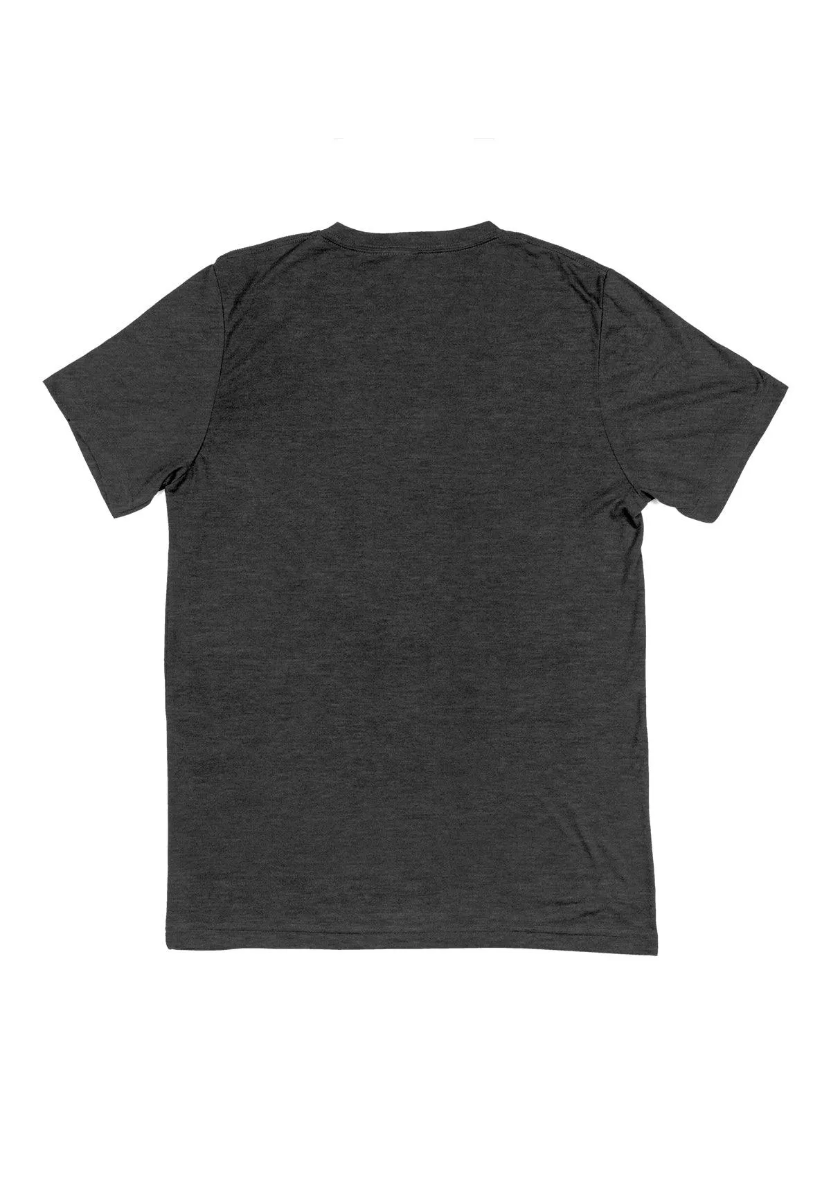 Men's Black Gray Heather V-Neck Short Sleeve T-Shirt