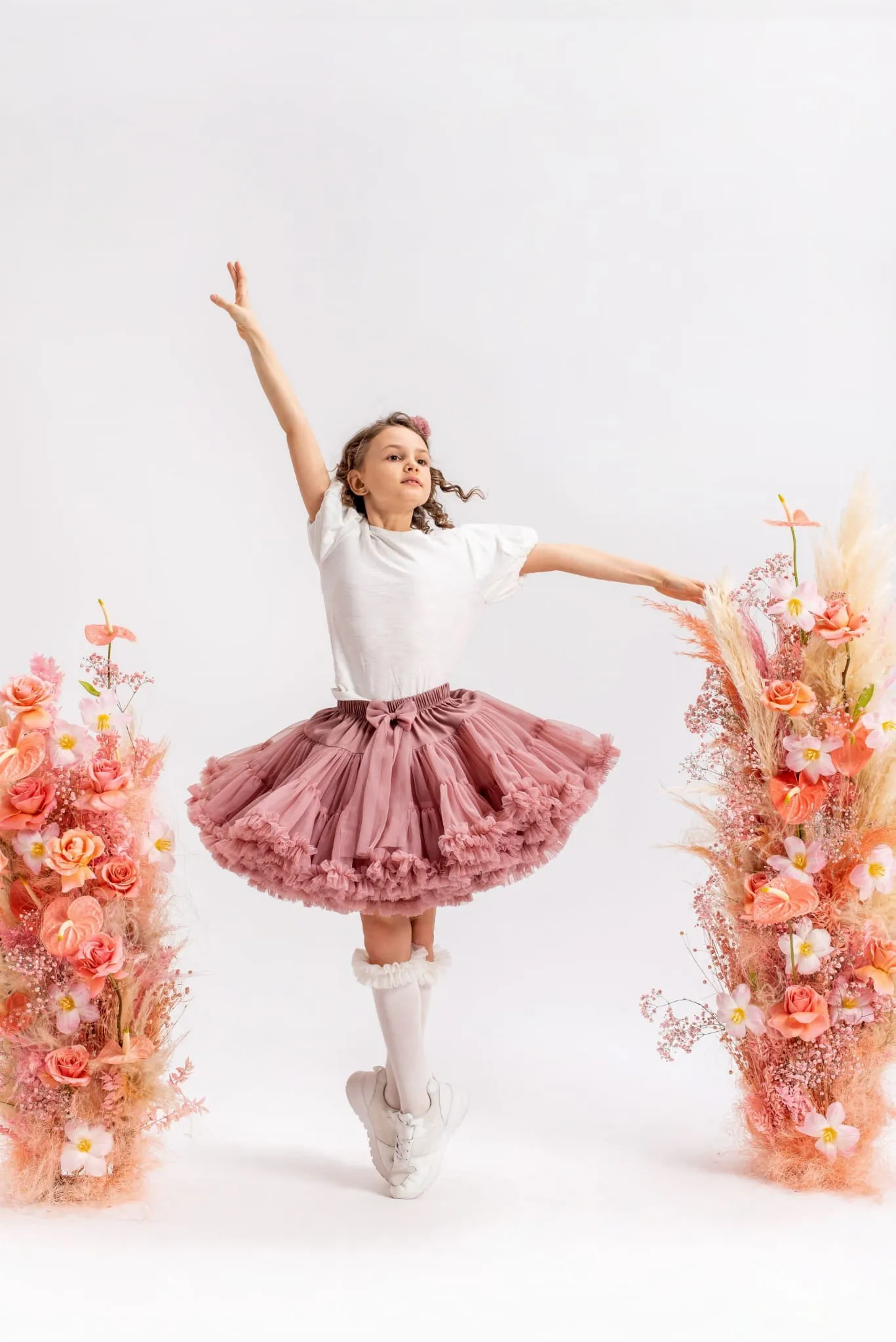 MF Girl's Tutu Skirt - Tea Rose