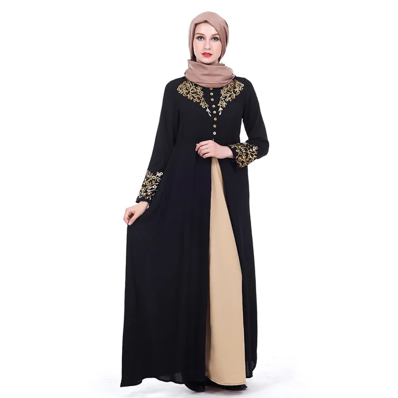 MISSJOY Dubai kaftan Dress Muslim Party Abaya Women Arabic Lace Cardigain Patchwork turkey Islam Prayer caftan marocain dresses