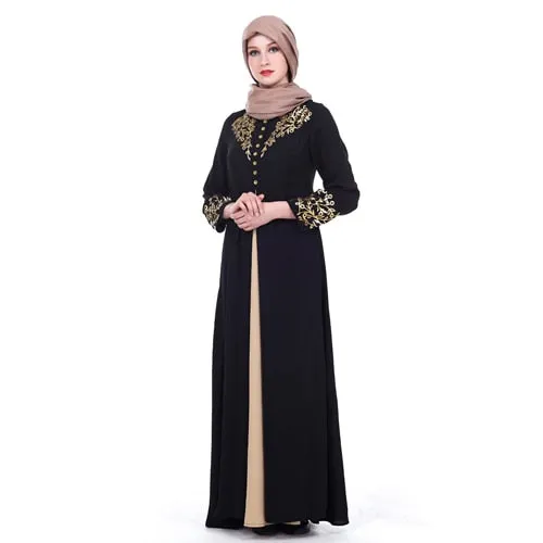 MISSJOY Dubai kaftan Dress Muslim Party Abaya Women Arabic Lace Cardigain Patchwork turkey Islam Prayer caftan marocain dresses