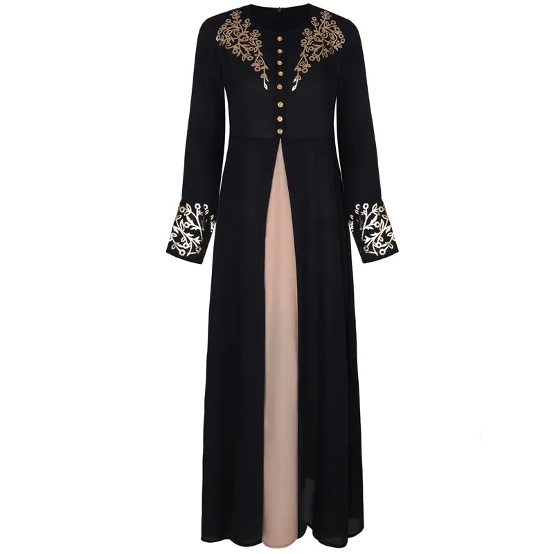 MISSJOY Dubai kaftan Dress Muslim Party Abaya Women Arabic Lace Cardigain Patchwork turkey Islam Prayer caftan marocain dresses