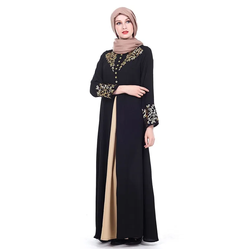 MISSJOY Dubai kaftan Dress Muslim Party Abaya Women Arabic Lace Cardigain Patchwork turkey Islam Prayer caftan marocain dresses