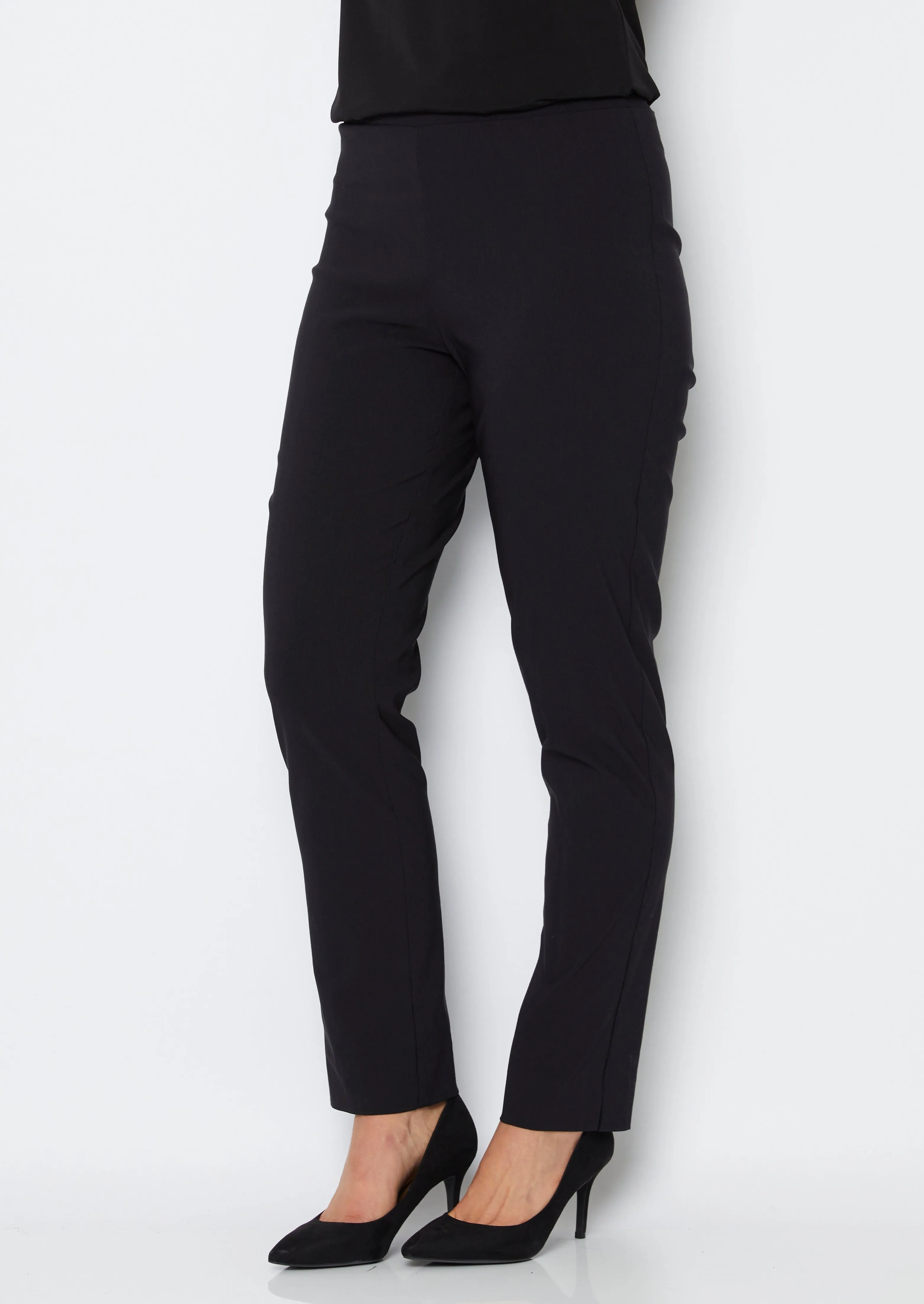 Narrow Miracle Bengaline Pants in Black