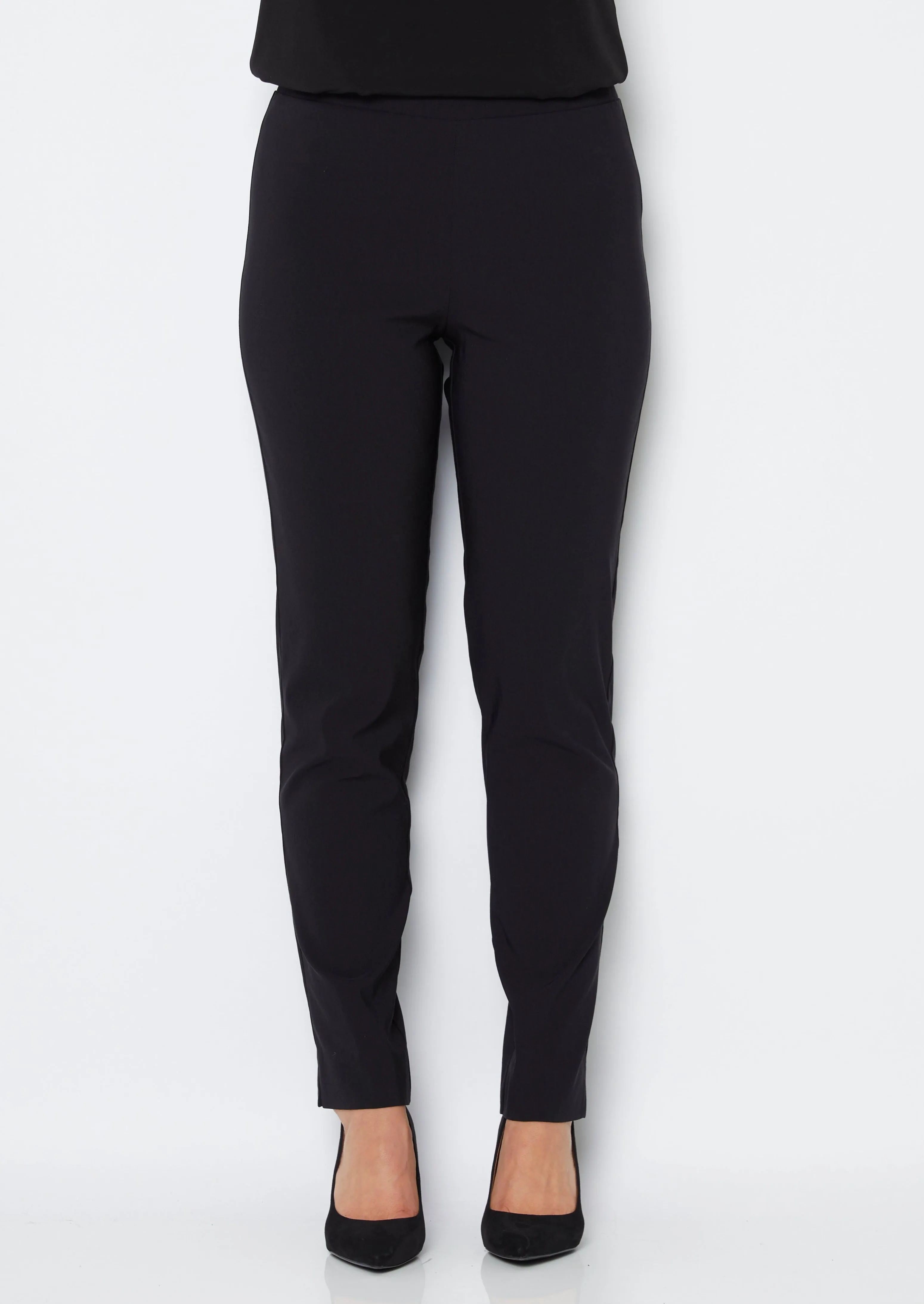 Narrow Miracle Bengaline Pants in Black