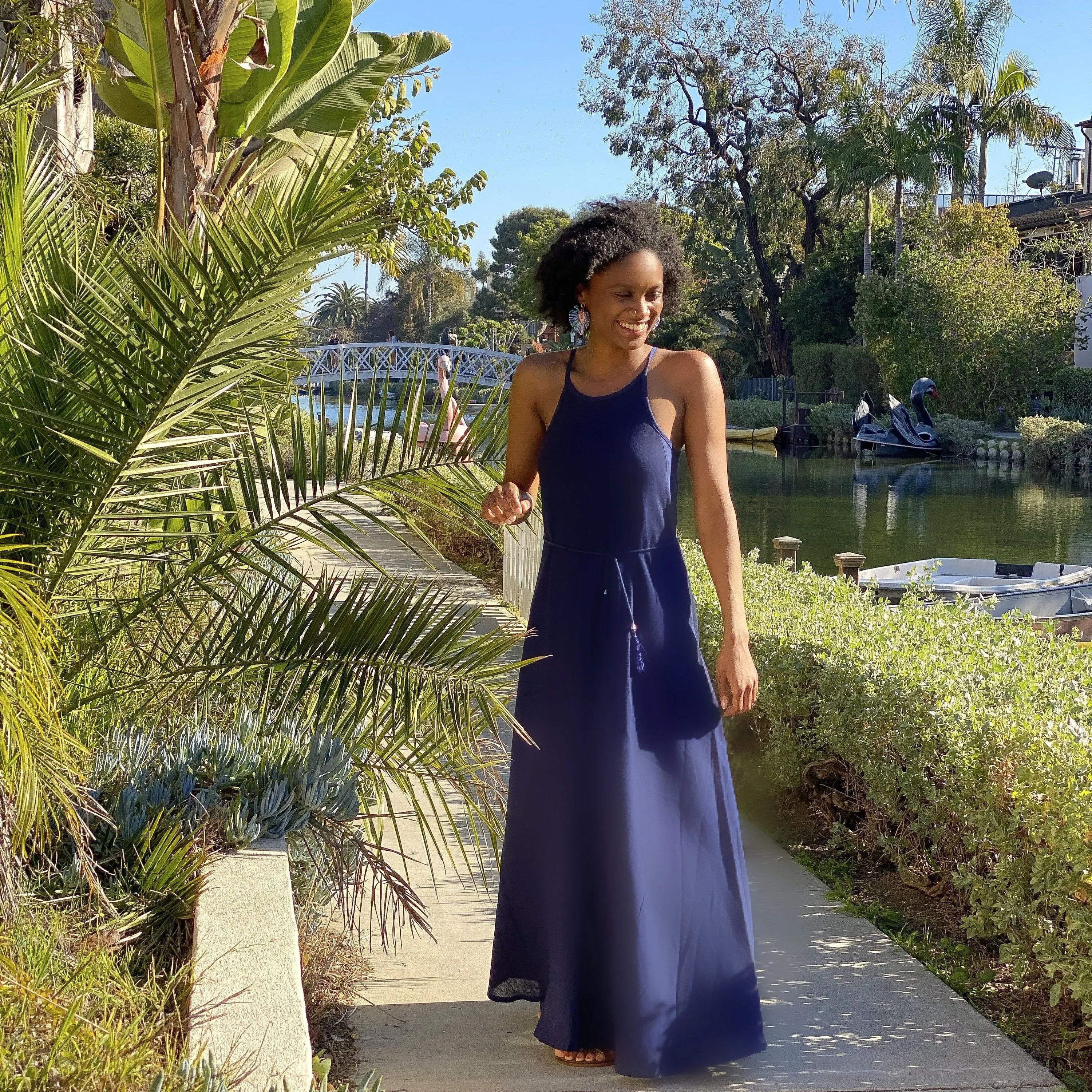 Navy CALLIE Maxi Dress