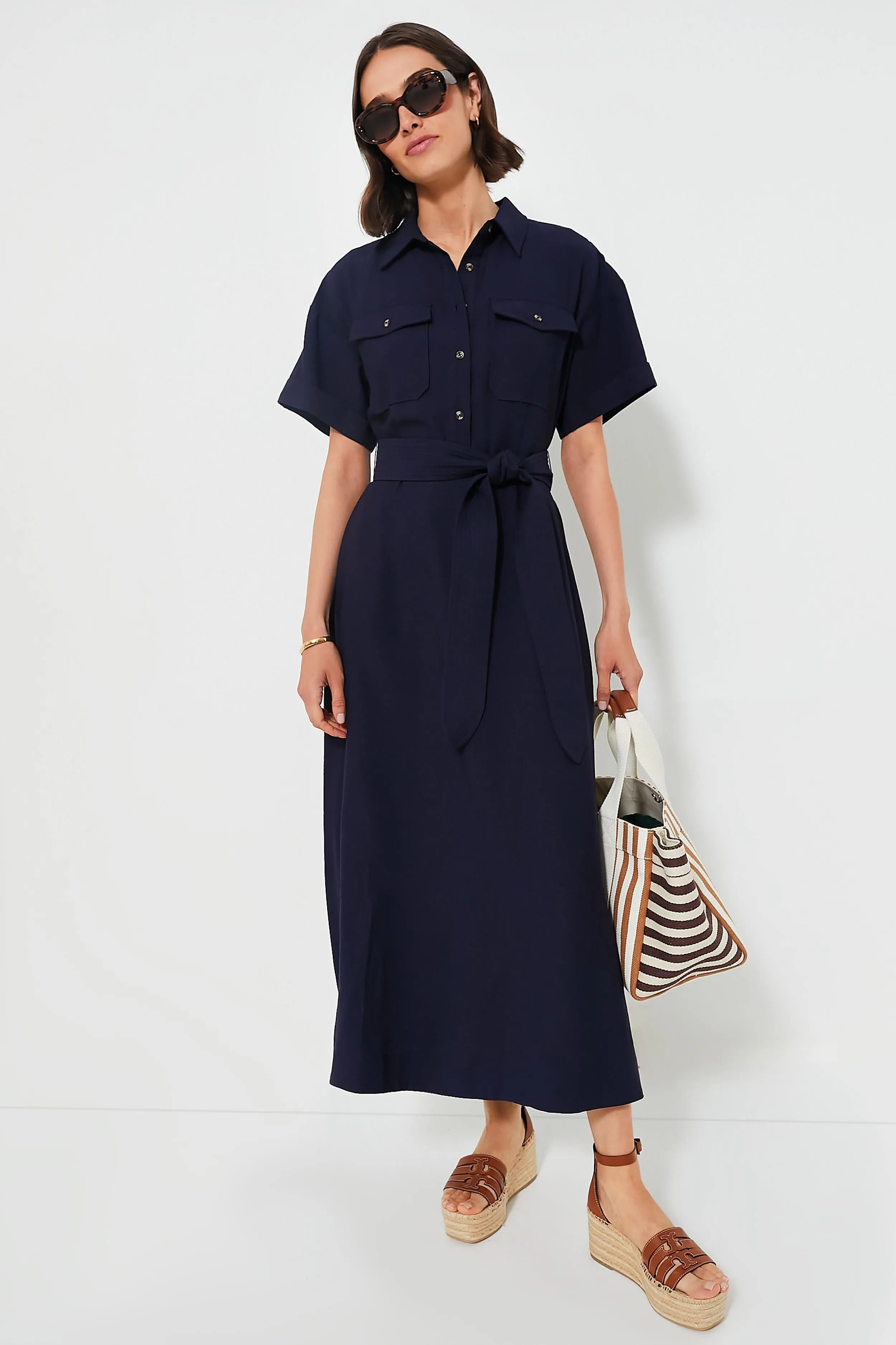 Navy Lucienne Maxi Dress