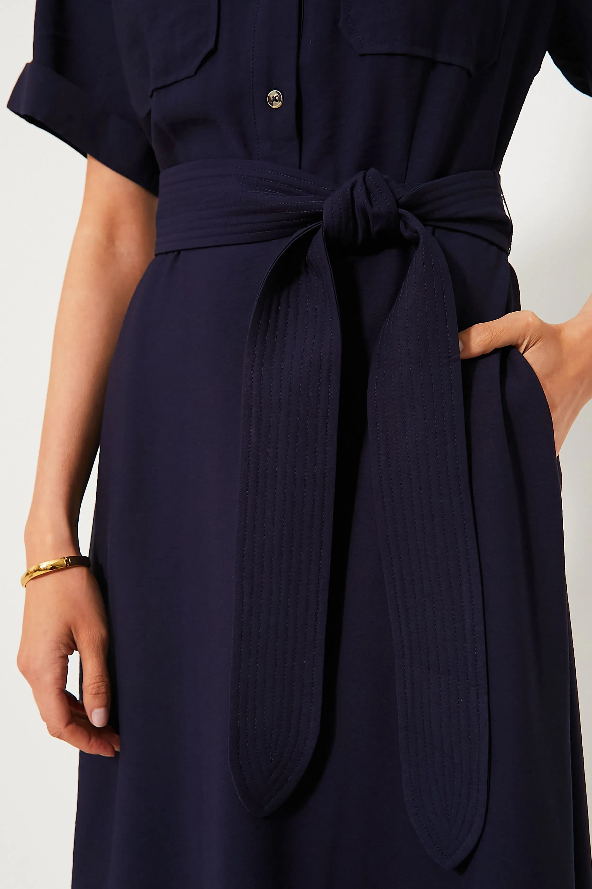 Navy Lucienne Maxi Dress