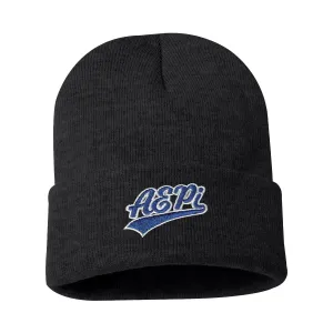 New! AEPi Signature Charcoal Beanie