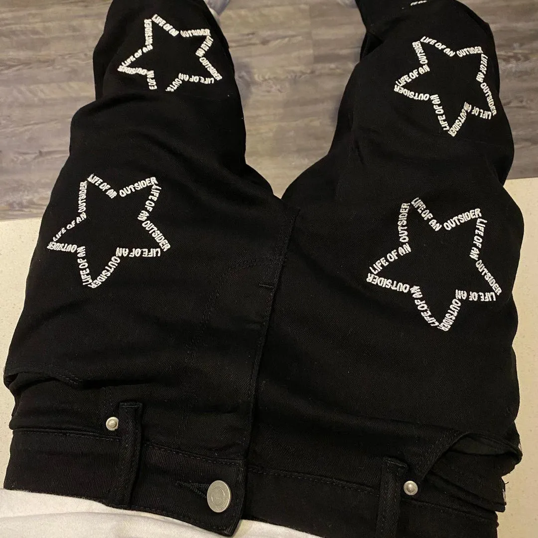 New Pentagram Casual Street Jeans