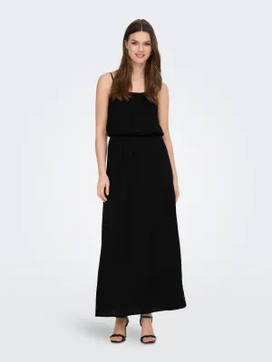 Nova Life Strap Midi Dress - Black