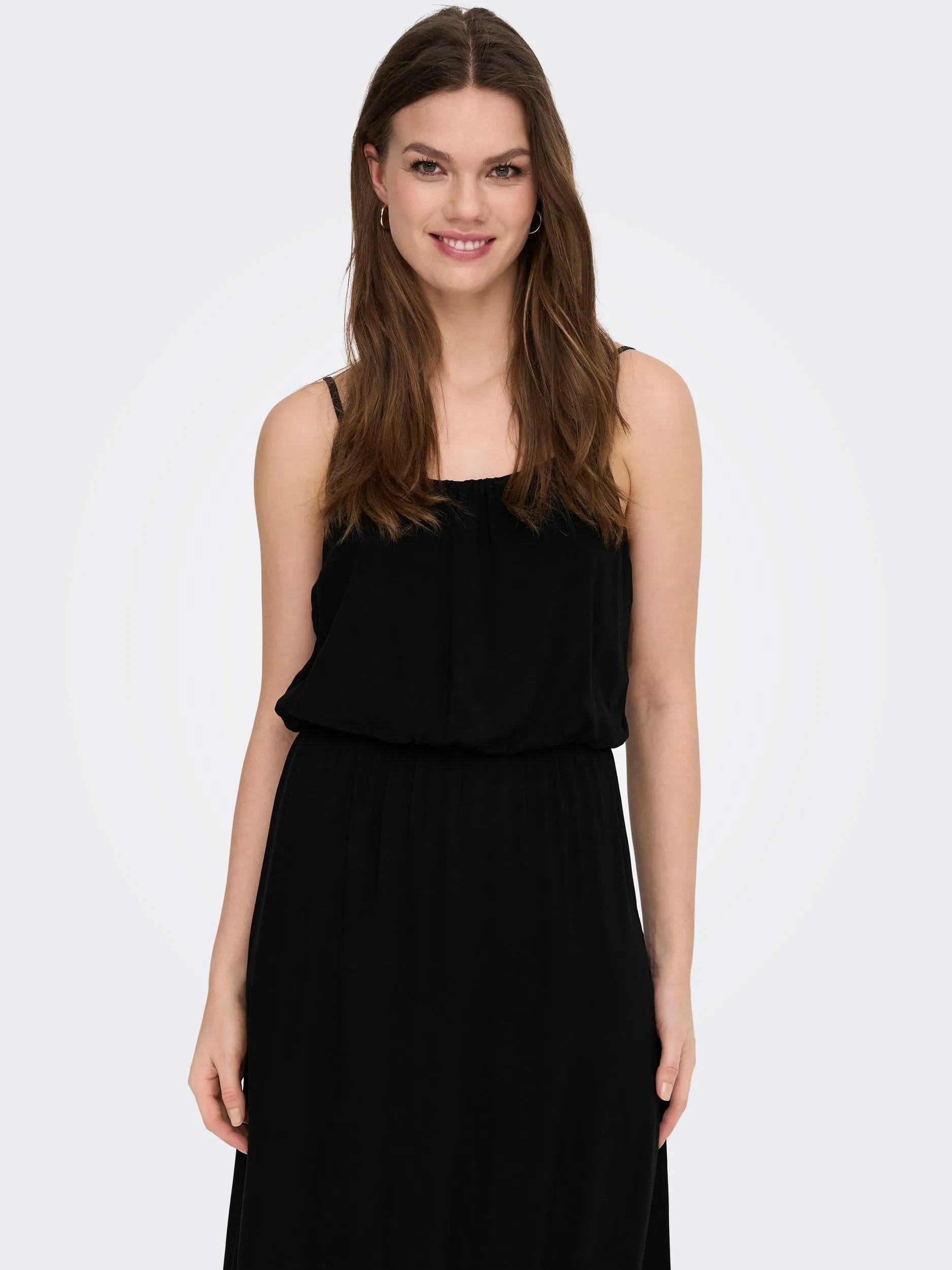 Nova Life Strap Midi Dress - Black