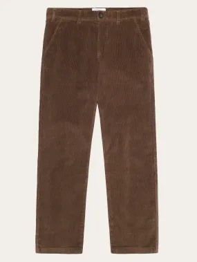 Organic Cotton Chuck Corduroy Pants GOTS - Demitasse (brown)