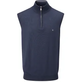 Oscar Jacobson Bob Pin Sleeveless Sweater - Navy