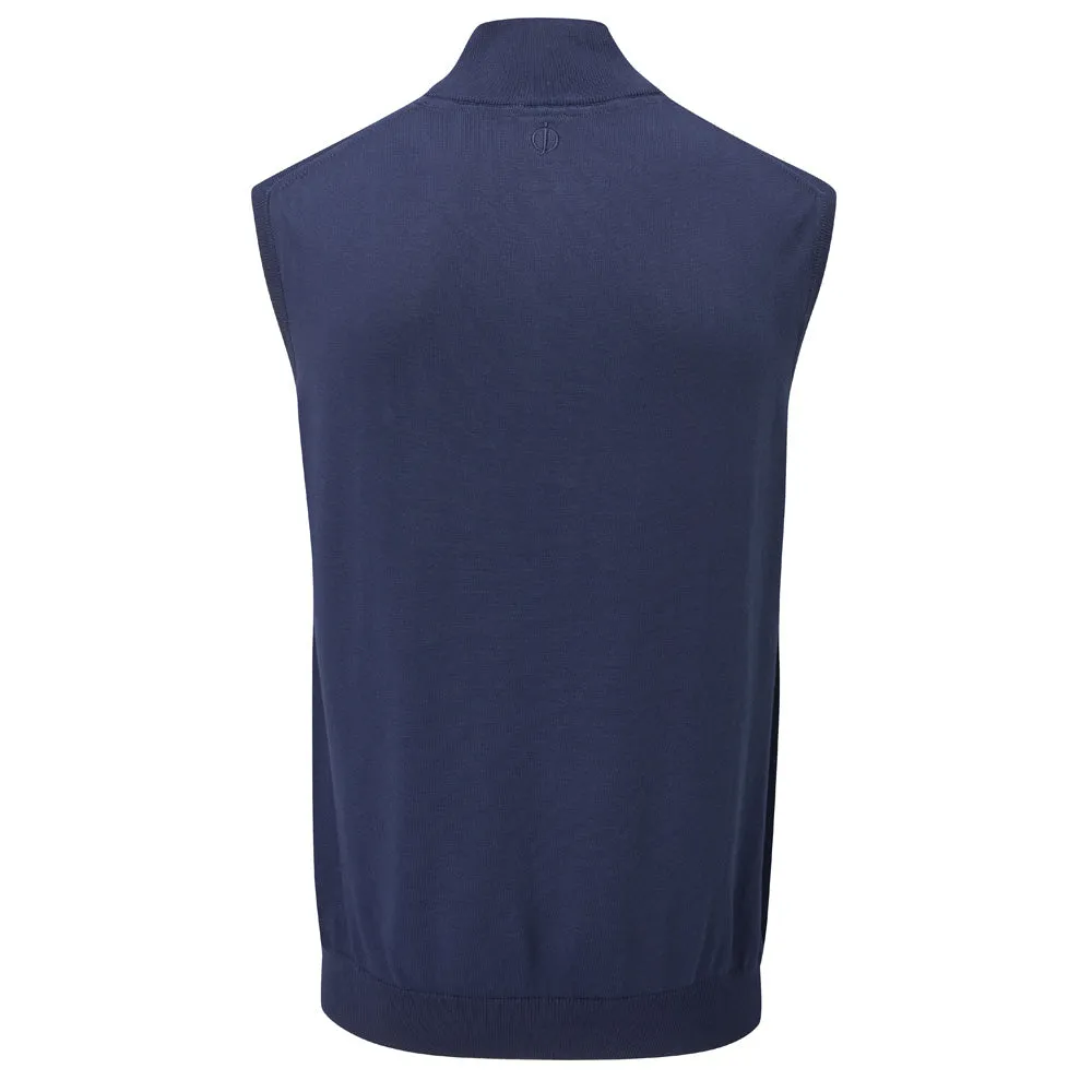 Oscar Jacobson Bob Pin Sleeveless Sweater - Navy