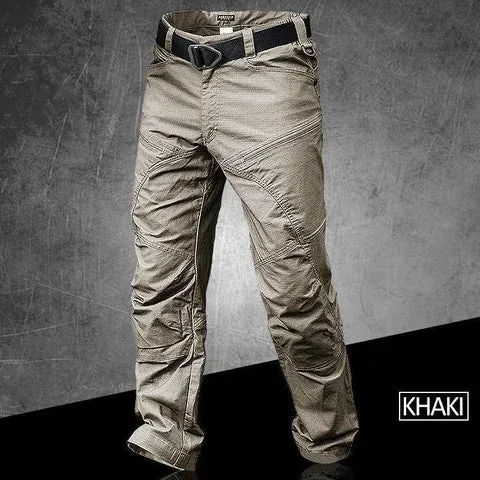 Outdoor Tactical Waterproof Pants Army Fan Multi-Pocket Combat Pants Ripstop Water Resistant Quick Dry Hiking Pants Cargo Pants