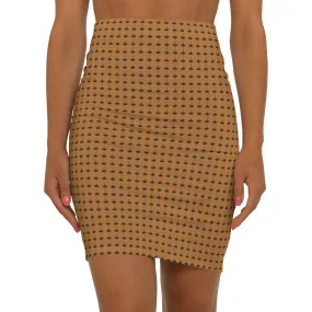 OWN MAN Women's Mini Skirt Brown