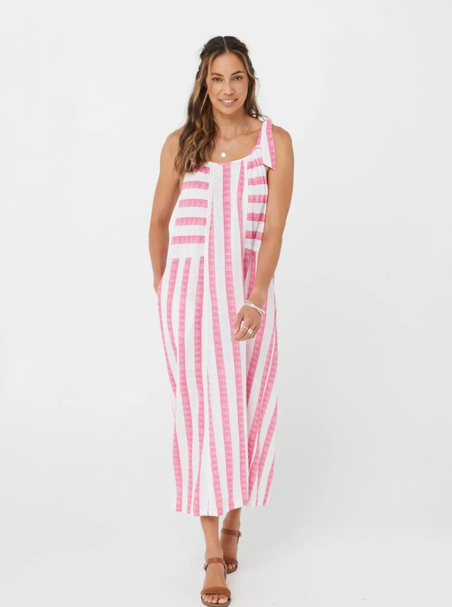 Pink Stripe - Xanta Dress