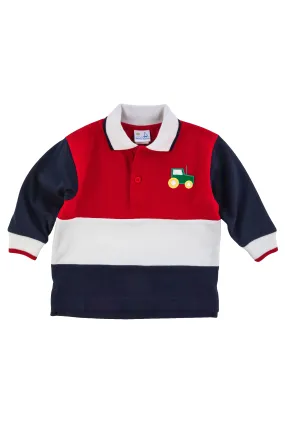 Pique Knit Polo With Tractor