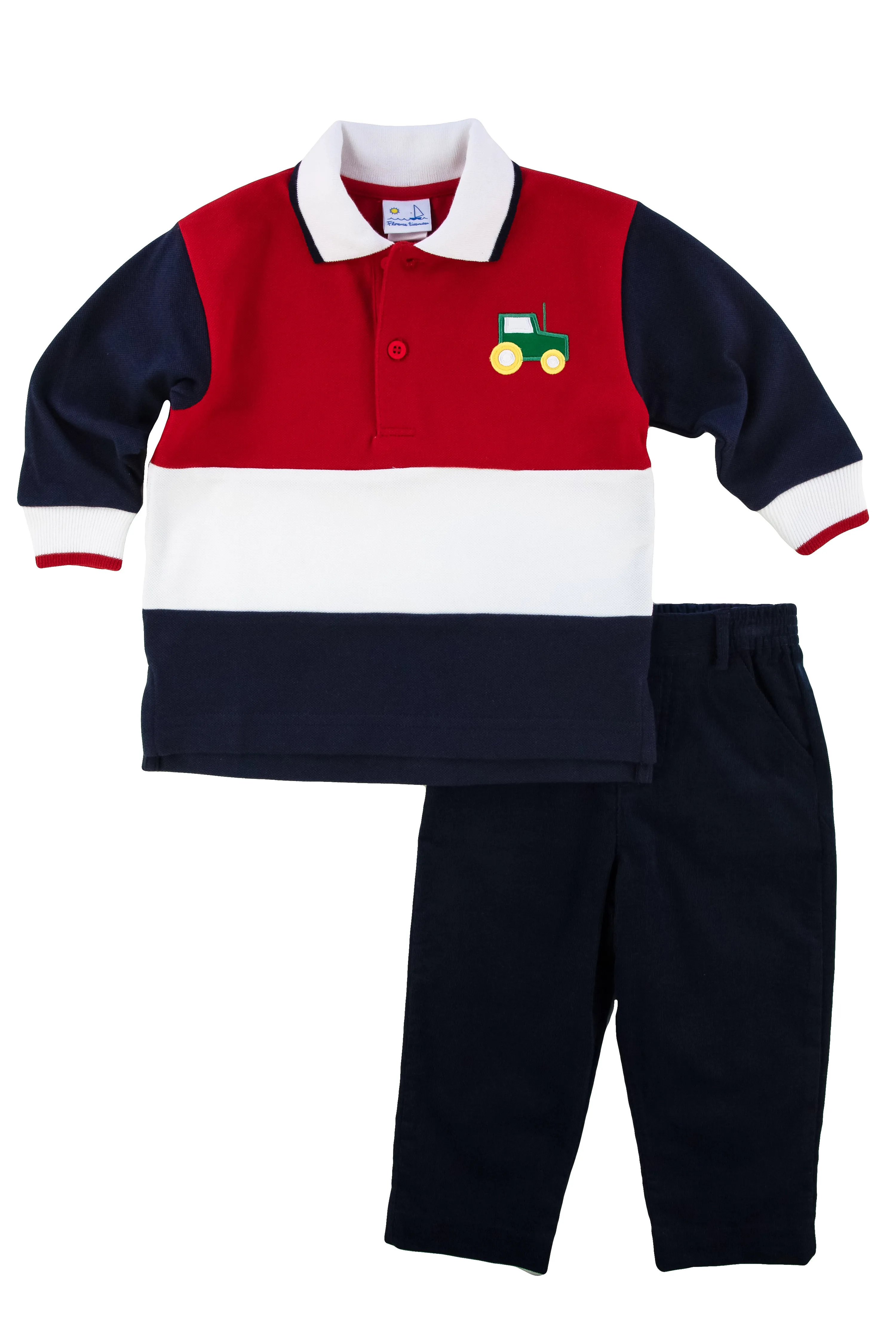 Pique Knit Polo With Tractor