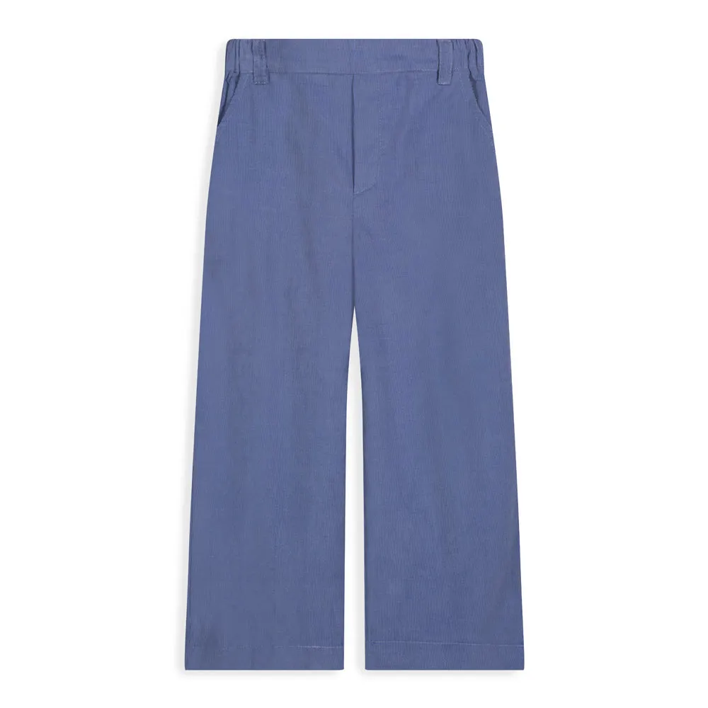 Porter Corduroy Faux Zip Pant -- Lapis