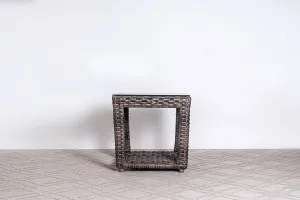 Portfino End Table w/Glass Top