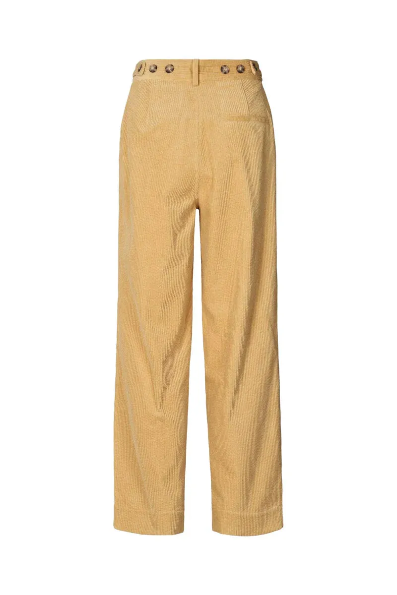 Rabens Saloner Corduroy Pants Carly Mustard