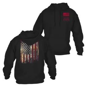 Red Blood Blue Collar® Hoodie - Black