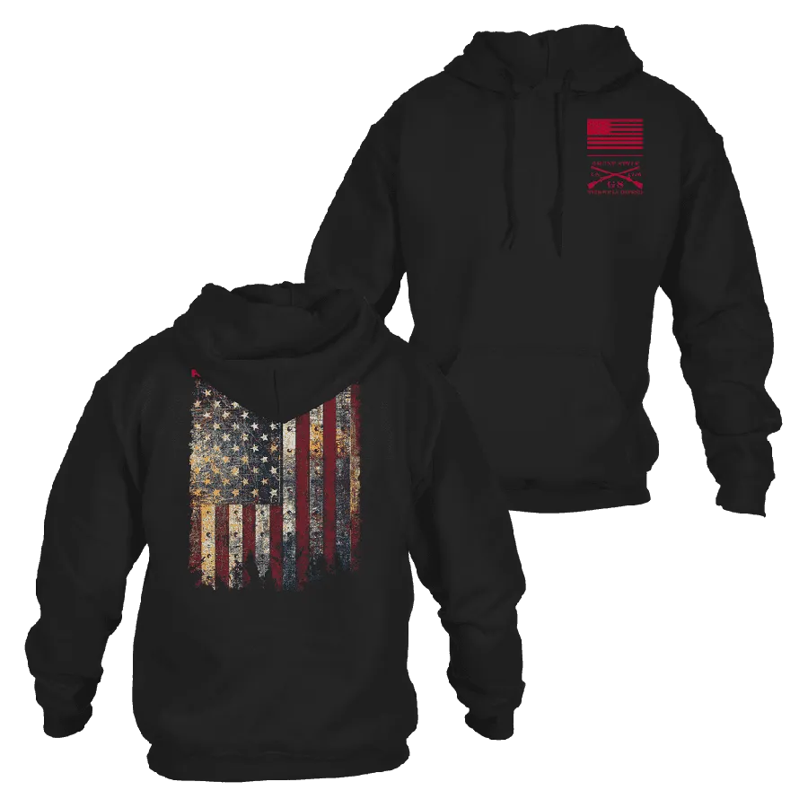 Red Blood Blue Collar® Hoodie - Black