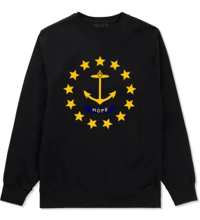 Rhode Island State Flag GRAPHIC Mens Crewneck Sweatshirt