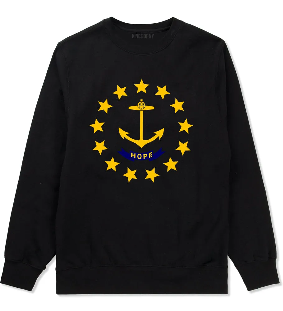 Rhode Island State Flag GRAPHIC Mens Crewneck Sweatshirt