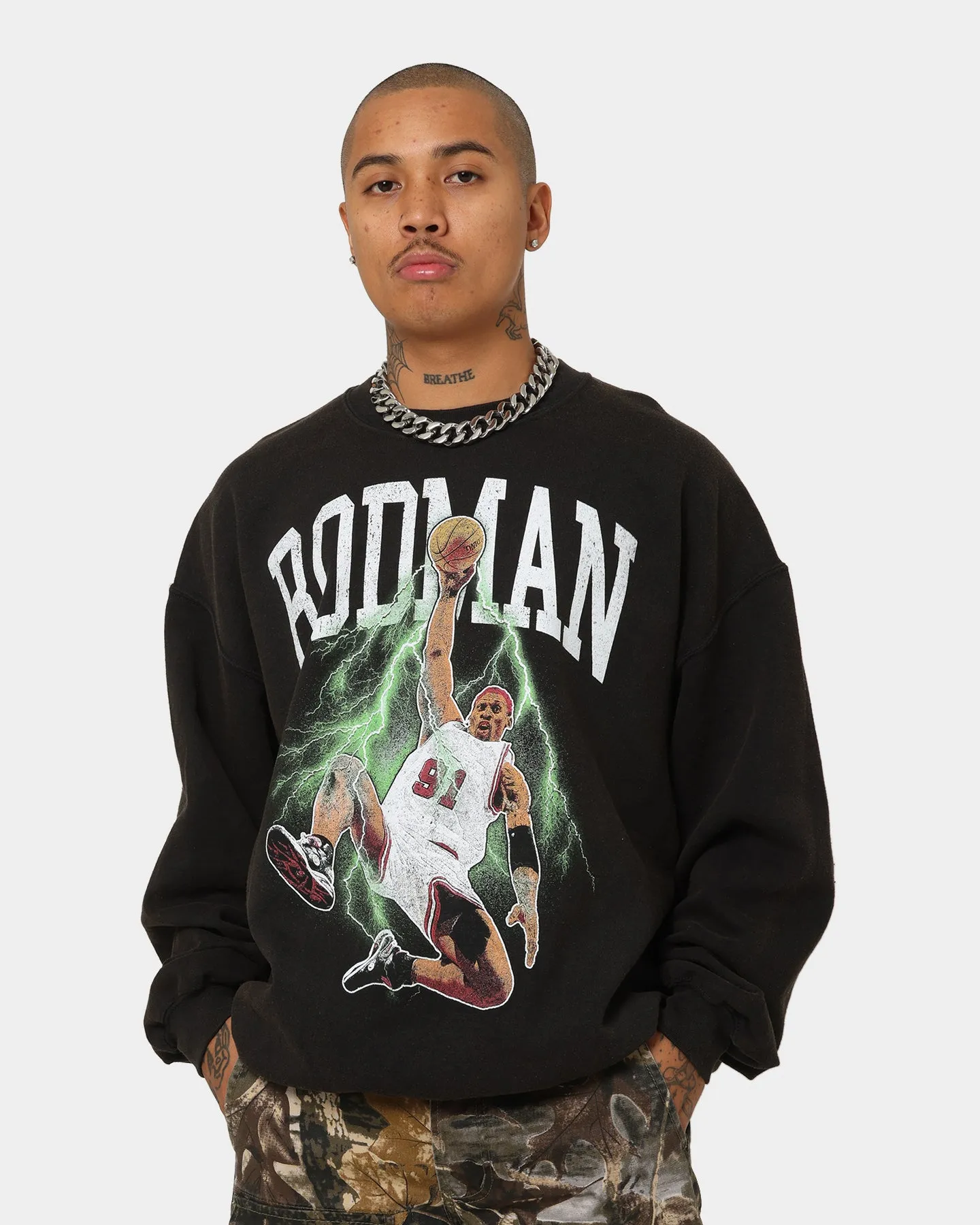 Rodman Brand Rodman Glow Dunk Crewneck Black Wash