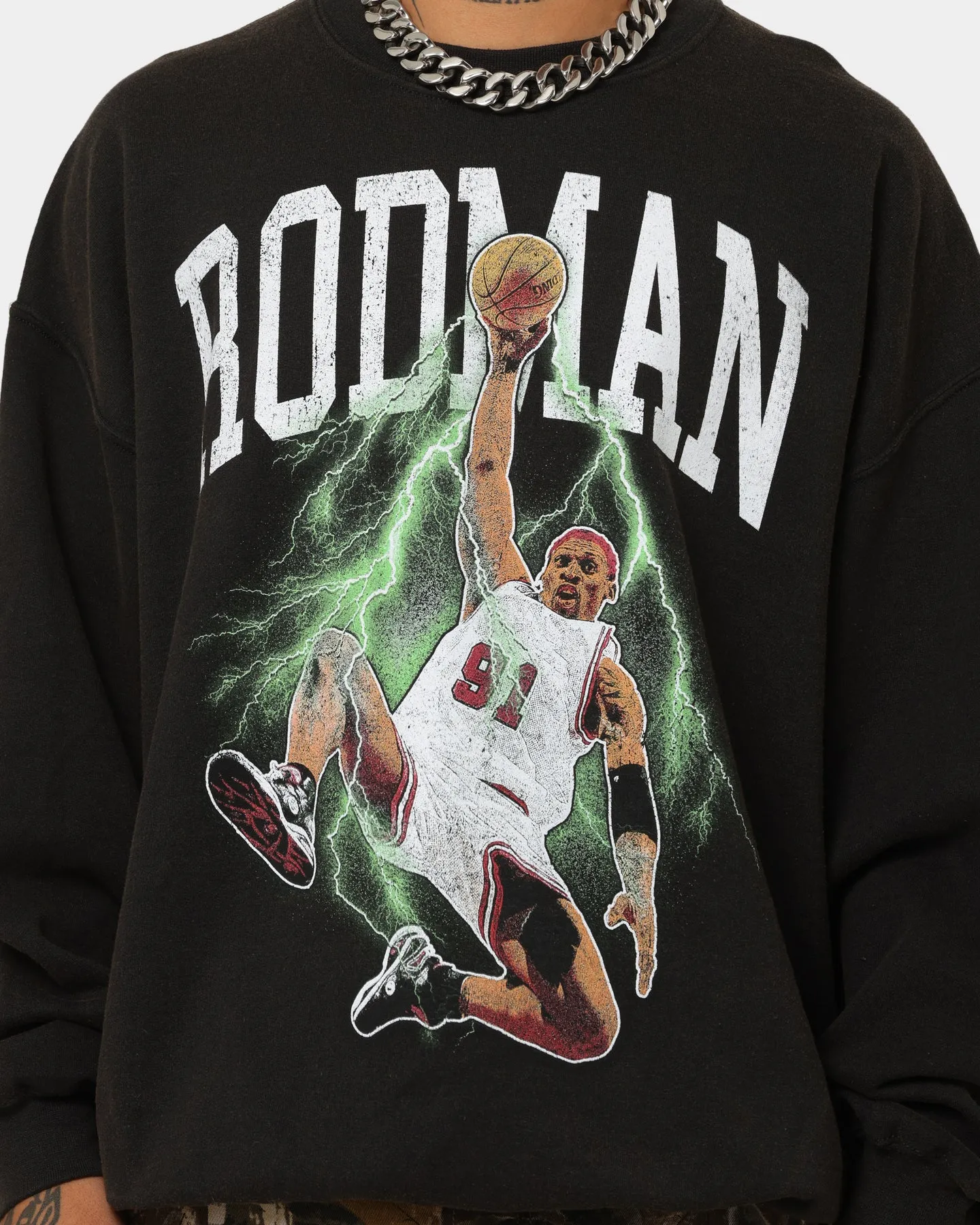 Rodman Brand Rodman Glow Dunk Crewneck Black Wash