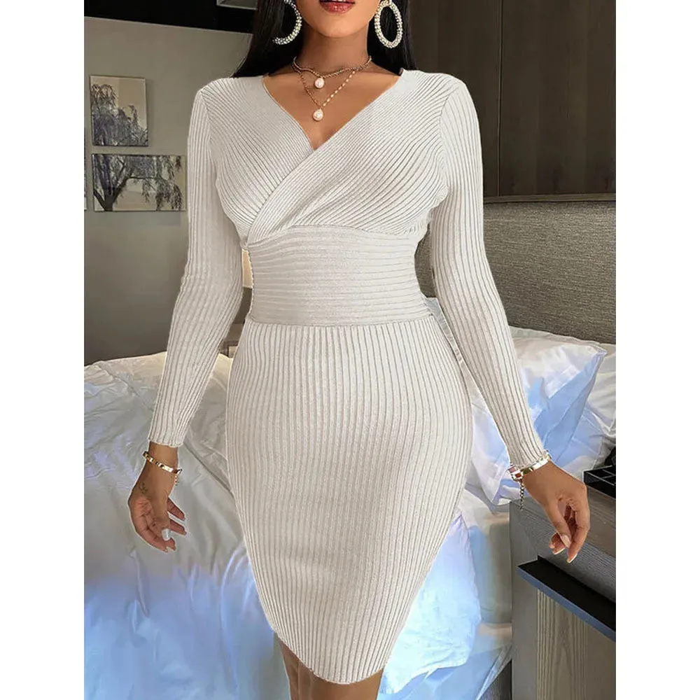 Romina Ribbed Bodycon Dresses