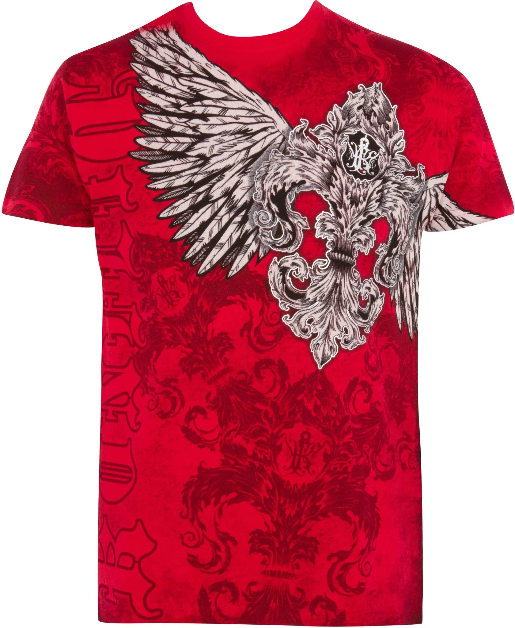 Sakkas Kevin Eagle Wide Wing Printed Mens T-Shirt