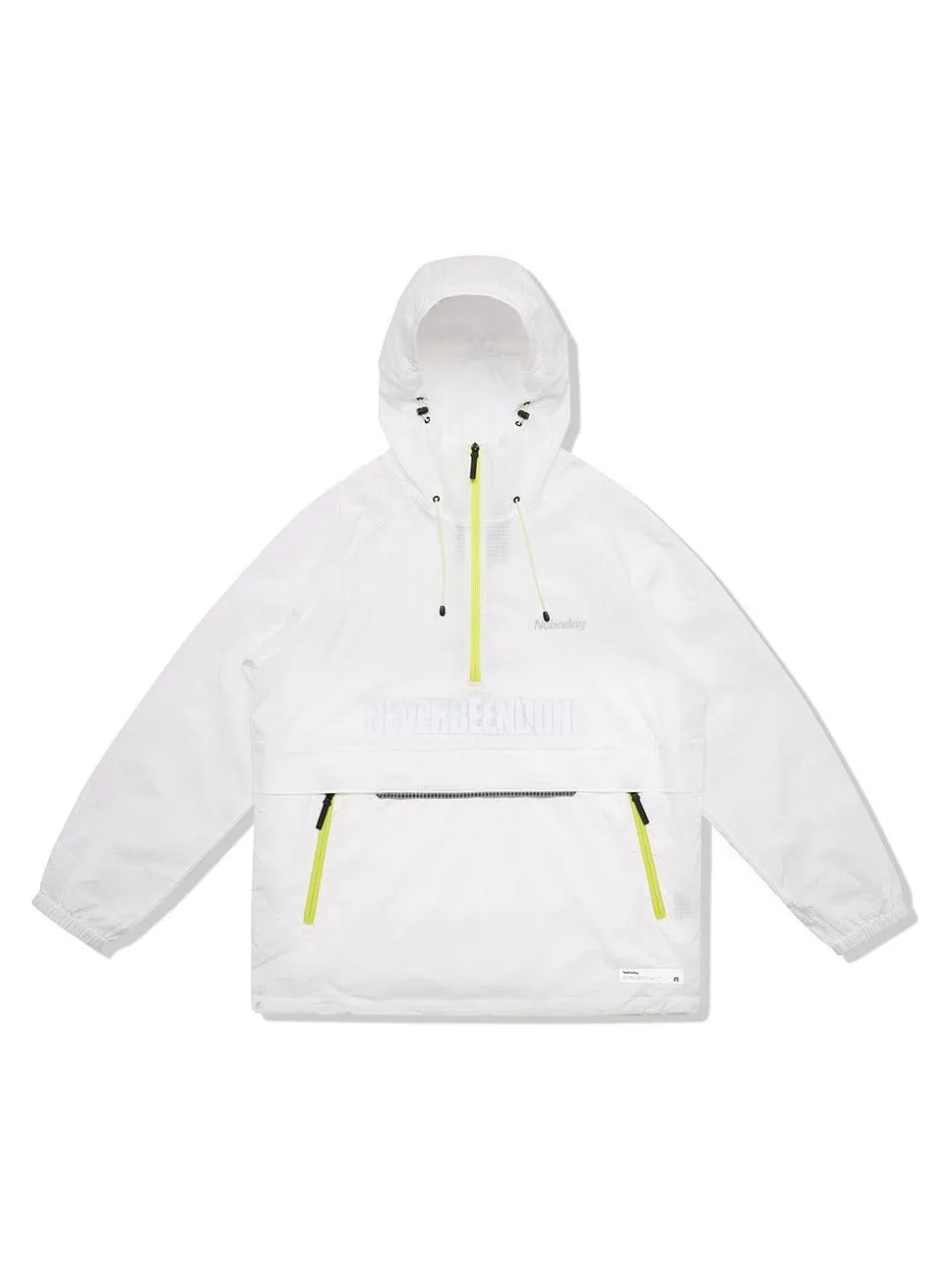 SALE🔥Nobaday PULLOVER OUTDOOR HOODIE SHELL white