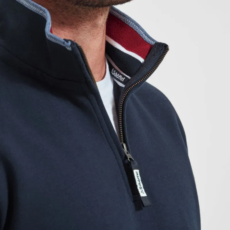 Schoffel Falmouth 1/4 Zip Mens Leisure Sweatshirt - Navy