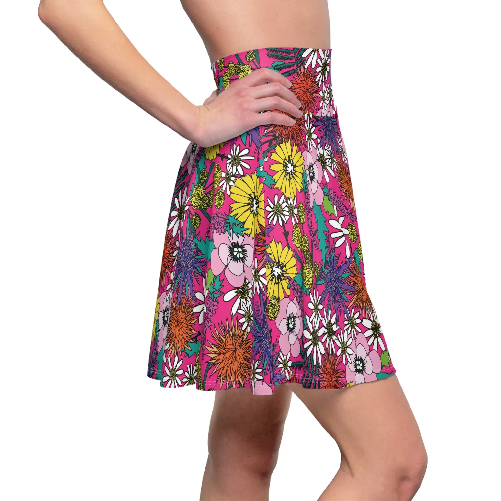 Shaggin' Wagon Floral Swing Skirt